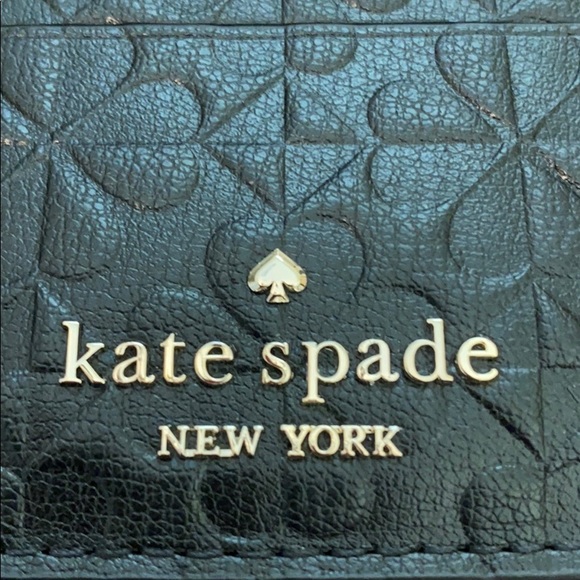 Kate Spade Holli Spade Clover Embossed Card Holder - Picture 5 of 5
